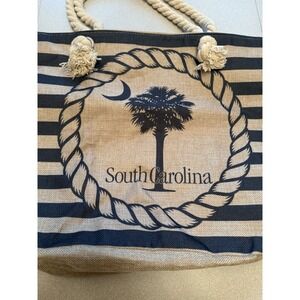 Strand Imports South Carolina Palmetto Tree With Crescent Moon Design Tote Bag